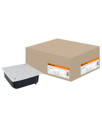 Распаячная коробка СП 115х115х45мм, крышка, метал. лапки, IP20, TDM (SQ1403-0008). Распаячная коробка СП. TDM ЕLECTRIC в Саратове
