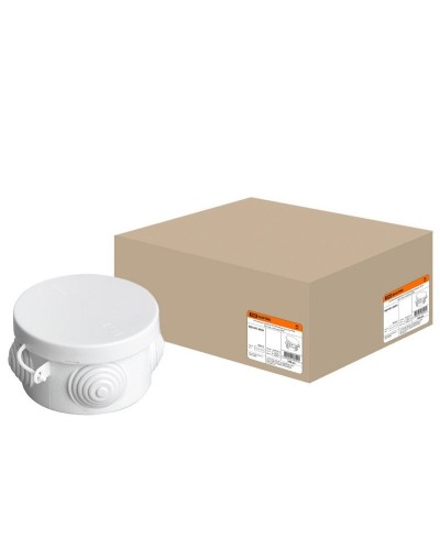 Коробка ОП D65х40мм, крышка, IP54, 4вх. (SQ1401-0501). Распаячная коробка. TDM ЕLECTRIC в Саратове
