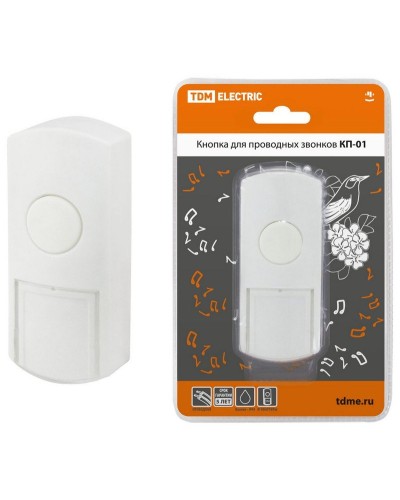 КП-01 (SQ1901-0019). Кнопка для проводных звонков. TDM ЕLECTRIC в Саратове