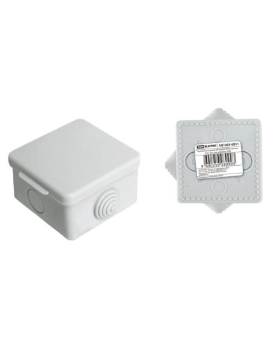 Коробка ОП 65х65х50мм, крышка, IP54, 4вх (SQ1401-0511). Распаячная коробка. TDM ЕLECTRIC в Саратове
