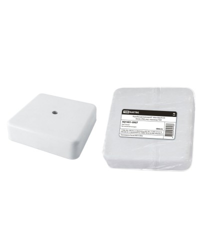 Коробка КР 100х100х29 ОП белая, IP40 (SQ1401-0907). Распаячная коробка. TDM ЕLECTRIC в Саратове