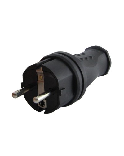 Вилка прямая 2Р+РЕ 16А 250В IP44 (SQ0612-0031). Вилка прямая каучук. TDM ЕLECTRIC в Саратове