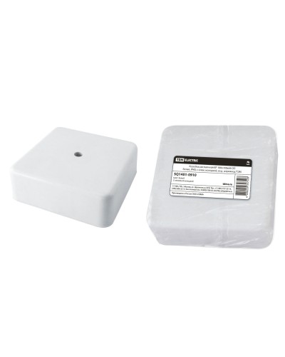 Коробка КР 100х100х44 ОП белая, IP40, с клеммной колодкой (SQ1401-0910). Распаячная коробка. TDM ЕLECTRIC в Саратове