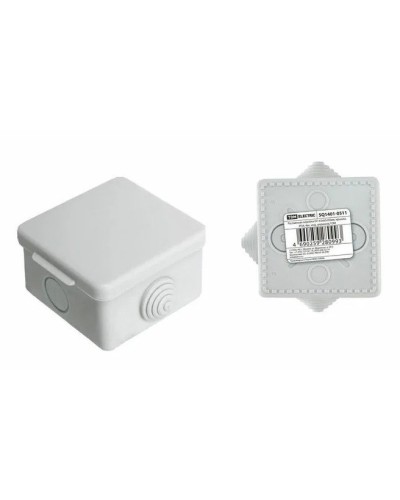Коробка ОП 65х65х50мм, крышка,  IP54, 4вх. (SQ1401-0111). Распаячная коробка. TDM ЕLECTRIC в Саратове