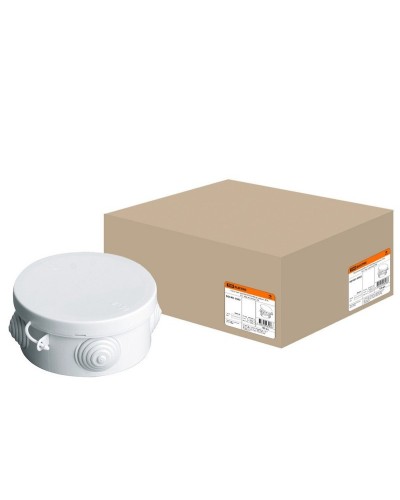 Коробка ОП D85х40мм, крышка, IP54, 4вх. (SQ1401-0502). Распаячная коробка. TDM ЕLECTRIC в Саратове