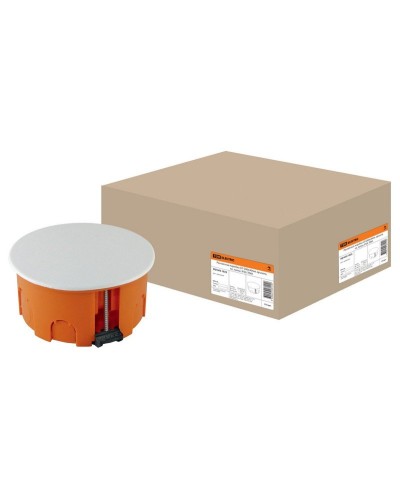 Распаячная коробка СП D80х40мм, крышка, пл. лапки, IP20, TDM (SQ1403-1025). Распаячная коробка СП. TDM ЕLECTRIC в Саратове