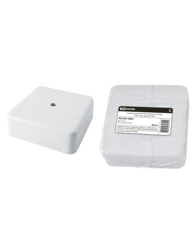 Коробка КР 50х50х20 ОП белая, IP40 (SQ1401-0901). Распаячная коробка. TDM ЕLECTRIC в Саратове