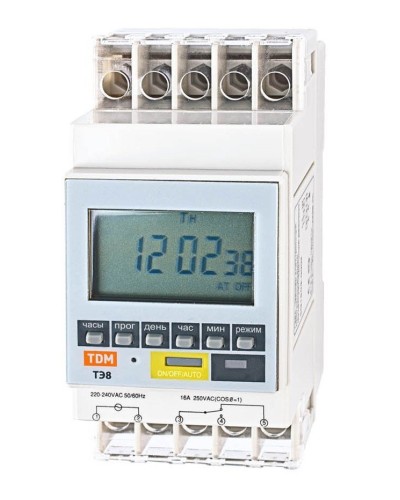 ТЭ8A-1мин/7дн-8on/off-16А-DIN TDM (SQ1503-0002). Таймер электронный. TDM ЕLECTRIC в Саратове