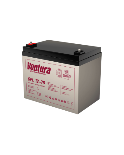 Ventura GPL 12-75. Аккумулятор герметичный свинцово-кислотный. Ventura в Саратове