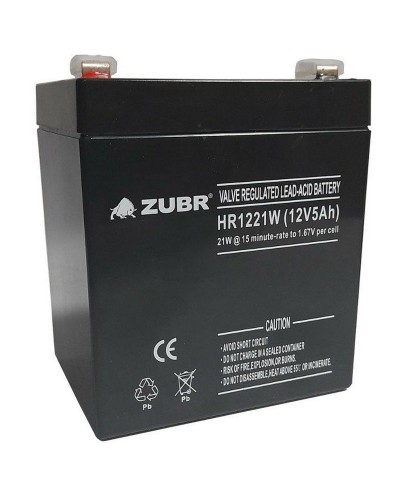 ZUBR HR 1221W (12V, 5Ah). Аккумулятор герметичный свинцово-кислотный. ZUBR в Саратове