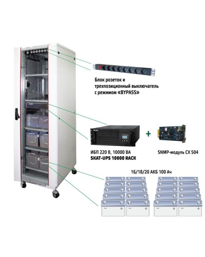 SKAT UPS 10000 SNMP (484). Комплекс бесперебойного питания. Бастион в Саратове