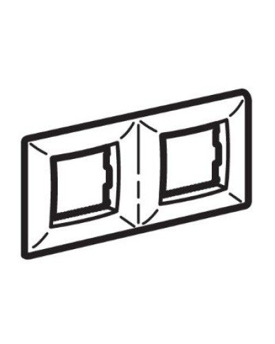 Рамка на 2+2 модуля (двухместная), слоновая кость (75012O): Рамка двухместная, Brava в Саратове