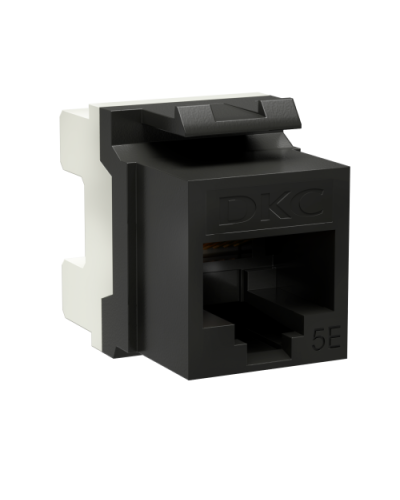 Модуль Keystone RJ45 CAT5E, 180 градусов, черный (RNK5EU180BK): Модуль неэкранированный в Саратове