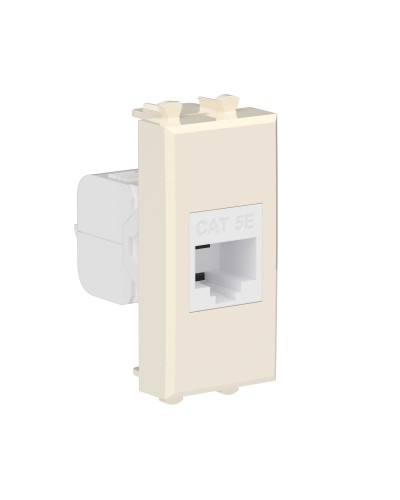 Розетка RJ-45, кат.5E, Avanti, 1 модуль, ванильная дымка (4405661): Розетка компьютерная модульная в Саратове