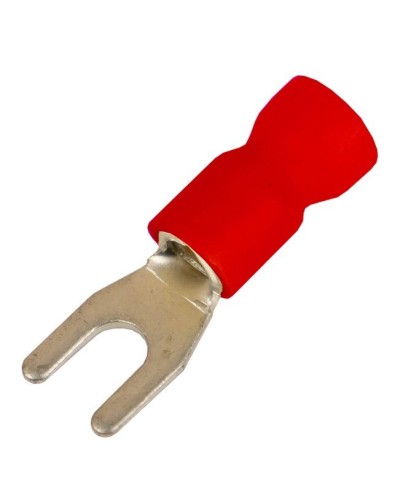 Наконечник вилочный НВИ 0,25-1,5 М4 (D4,3мм) (100 шт) (2A14P-EE-PVC). Наконечник вилочный с изолированным фланцем ПВХ. ДКС в Саратове