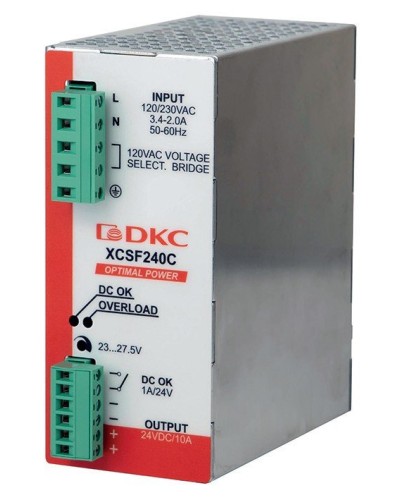Источник питания однофазный, 240Вт, 5А, 48В (XCSF240DP). Источник питания OPTIMAL POWER однофазный, с ORing диодом. ДКС в Саратове