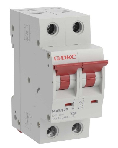 YON max MD63N 2P 6А 6кА C (MD63N-2PC6). Автоматический выключатель. ДКС в Саратове