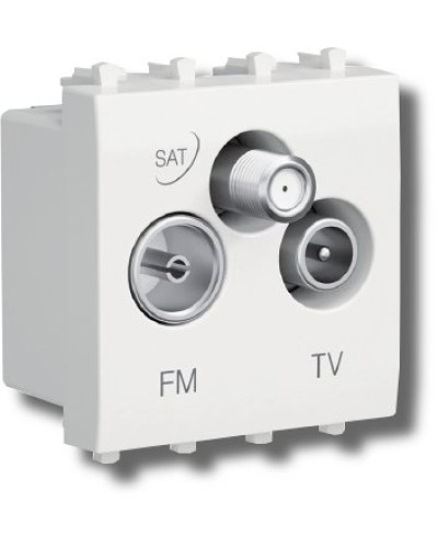 Розетка TV-FM-SAT Avanti 1 модуль белое облако (4400532): Розетка TV-FM-SAT в Саратове