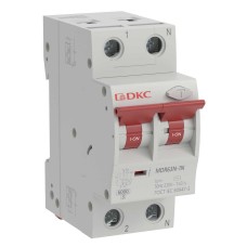 YON max MDR, 1P+N, 30mA, 32A, 6kA, А (MDR63N-1N2C32-A). Автоматический выключатель дифференциального тока. ДКС