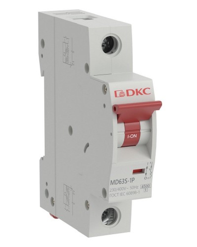 YON max MD63S 1P 40А 4,5кА C (MD63S-1PC40). Автоматический выключатель. ДКС в Саратове