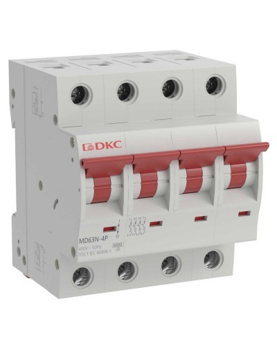 YON max MD63N 4P 10А 6кА C (MD63N-4PC10). Автоматический выключатель. ДКС в Саратове