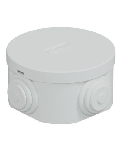 Коробка JBR065 D=65х35, 4 вых., IP44, серая (44004). Коробка монтажная. Экопласт в Саратове