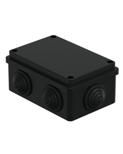 Коробка JBS120 120х80х50, 6 вых., IP55, черная (44008BL-1). Коробка монтажная. Экопласт в Саратове