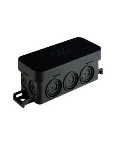 Коробка JBL090 90х42х40, 10 вых., IP55, черная (44055BL-1). Коробка монтажная. Экопласт в Саратове