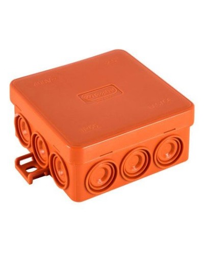 Коробка JBL085 85х85х38, 12 вых., 2P (0,15...4мм²) (43455HF). Коробка монтажная, огнестойкая, без галогена. Экопласт в Саратове