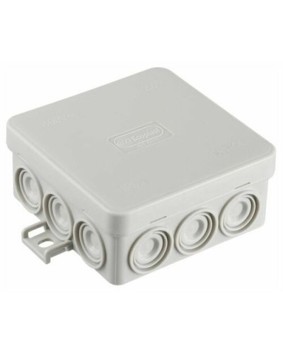 Коробка JBL085 85х85х38, 12 вых., 8P (0,15...2,5мм²) серая (43355HF-GR). Коробка монтажная, огнестойкая, без галогена. Экопласт в Саратове