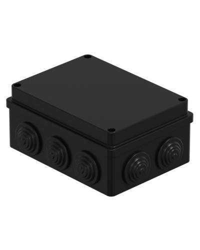 Коробка JBS150 150х110х70, 10 вых., IP55, черная (44009BL-1). Коробка монтажная. Экопласт в Саратове