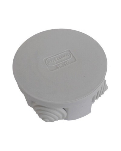 Коробка 3001 D70x36, 4 вых, IP55, серая (44001). Коробка монтажная. Экопласт в Саратове