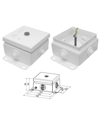 КМ IP55-1010 (без DIN рейки). Коробка монтажная электротехническая. Гефест в Саратове