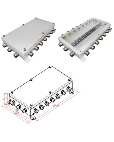 КМ IP66-2040. Коробка монтажная электротехническая. Гефест в Саратове