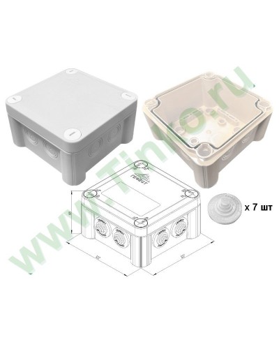 КМ-1212(П)-IP55. Коробка монтажная. Гефест в Саратове