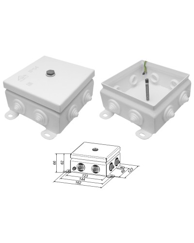 КМ IP55-1212. Коробка монтажная электротехническая. Гефест в Саратове
