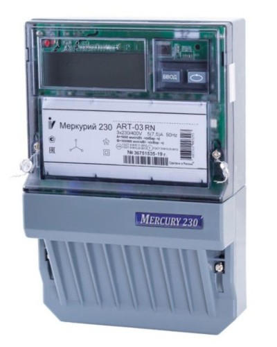 Меркурий 230 ART-01 PQRSIN 3ф 5-60А 1.0/2.0 класс точности, многотарифный (М0000051910). Счетчик электроэнергии. Инкотекс в Саратове