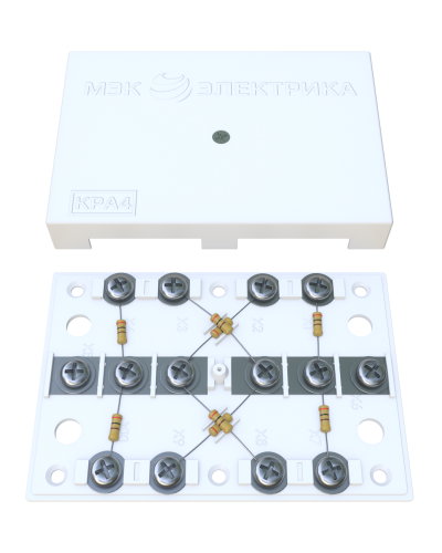 KRA-4 75 Om white (MEC42101). Коробка на 4 абонента. МЭК-Электрика в Саратове