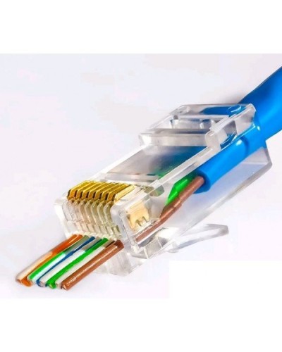 RJ-45 джек сквозной (8P8C) (100 шт). Разъем RJ-45. Прочие зарубежные в Саратове