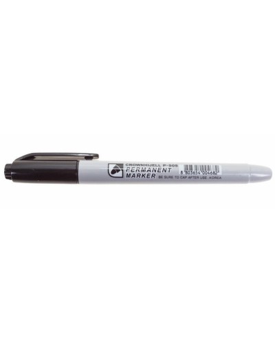 Маркер перманентный Crown «Multi Marker Slim» 2 мм, черный, пулевидный (08-8201): Ручка для маркировки в Саратове
