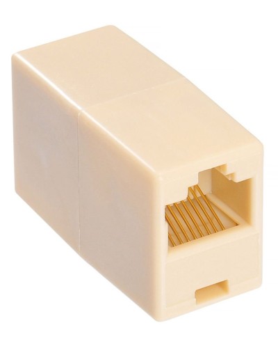 RJ-45 (розетка)-RJ-45 (розетка) (бежевый): Разъем распределительный в Саратове