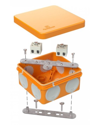 Коробка огнестойкая 80х80х40 (60-0210-FR2.5-4). Коробка огнестойкая для открытой установки. Промрукав в Саратове