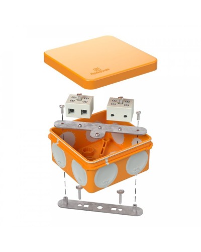 Коробка огнестойкая 80х80х40 (60-0210-FR10.0-4). Коробка огнестойкая для открытой установки. Промрукав в Саратове