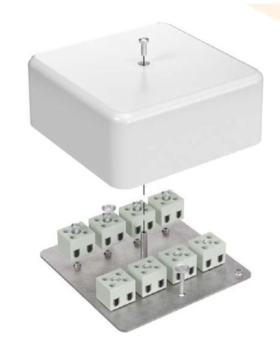 Коробка огнестойкая 103х103х45 для кабель-канала (40-0470-FR6.0-6). Коробка огнестойкая для кабель-канала. Промрукав в Саратове