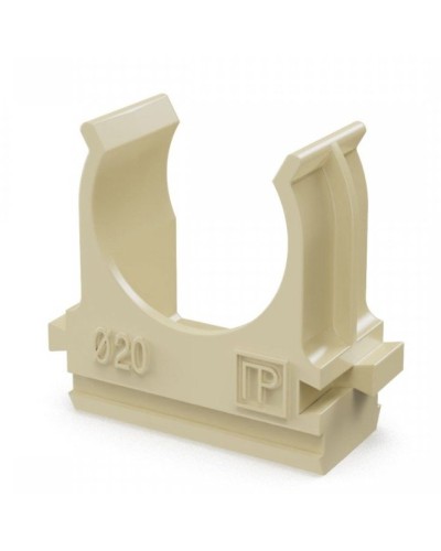Крепёж-клипса для труб АБС-пластик сосна D20 (100 шт) (PR13.0049). Крепление для труб ПВХ. Промрукав в Саратове