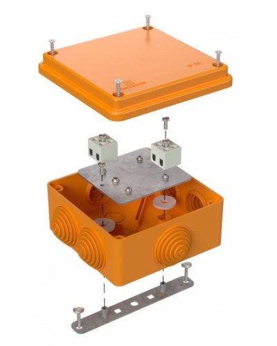 Коробка огнестойкая 100х100х50 (40-0300-FR6.0-4). Коробка огнестойкая для открытой установки. Промрукав в Саратове