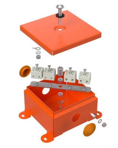 Коробка металлическая огнестойкая 110х110х65 (70-0360-FR2.5-4). Коробка металлическая огнестойкая. Промрукав в Саратове