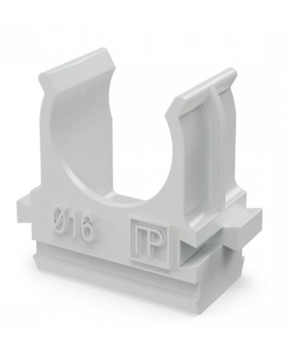 Крепеж-клипса для труб АБС-пластик в п/э D16 (100 шт) (PR.02616). Крепление для труб ПВХ. Промрукав в Саратове