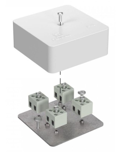 Коробка огнестойкая 75х75х30 (40-0450-FR2.5-8). Коробка огнестойкая для открытой установки. Промрукав в Саратове