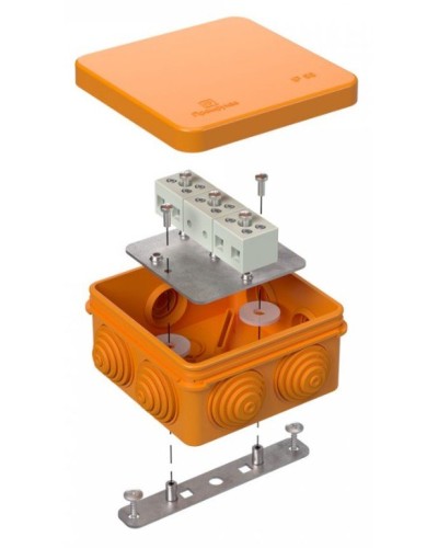 Коробка огнестойкая 80х80х40 (40-0210-FR1.5-6). Коробка огнестойкая для открытой установки. Промрукав в Саратове
